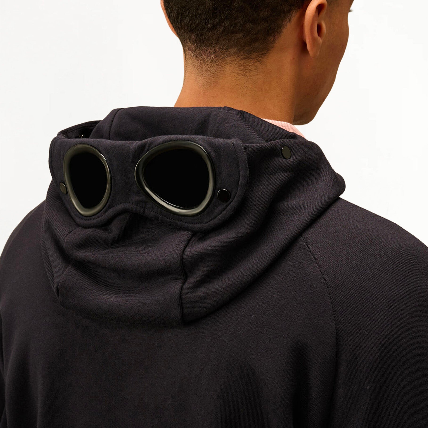 Sweatshirt à Capuche C.P Company Diagonal Raised Fleece Goggle Total Eclipse