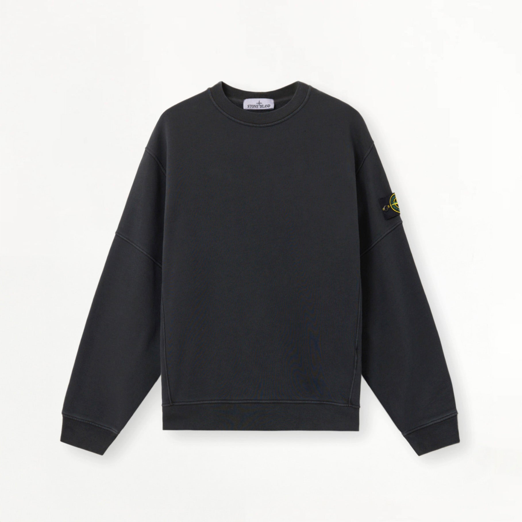 Sweat-shirt Stone Island Ras-du-cou en Coton Bio 6100032 Noir