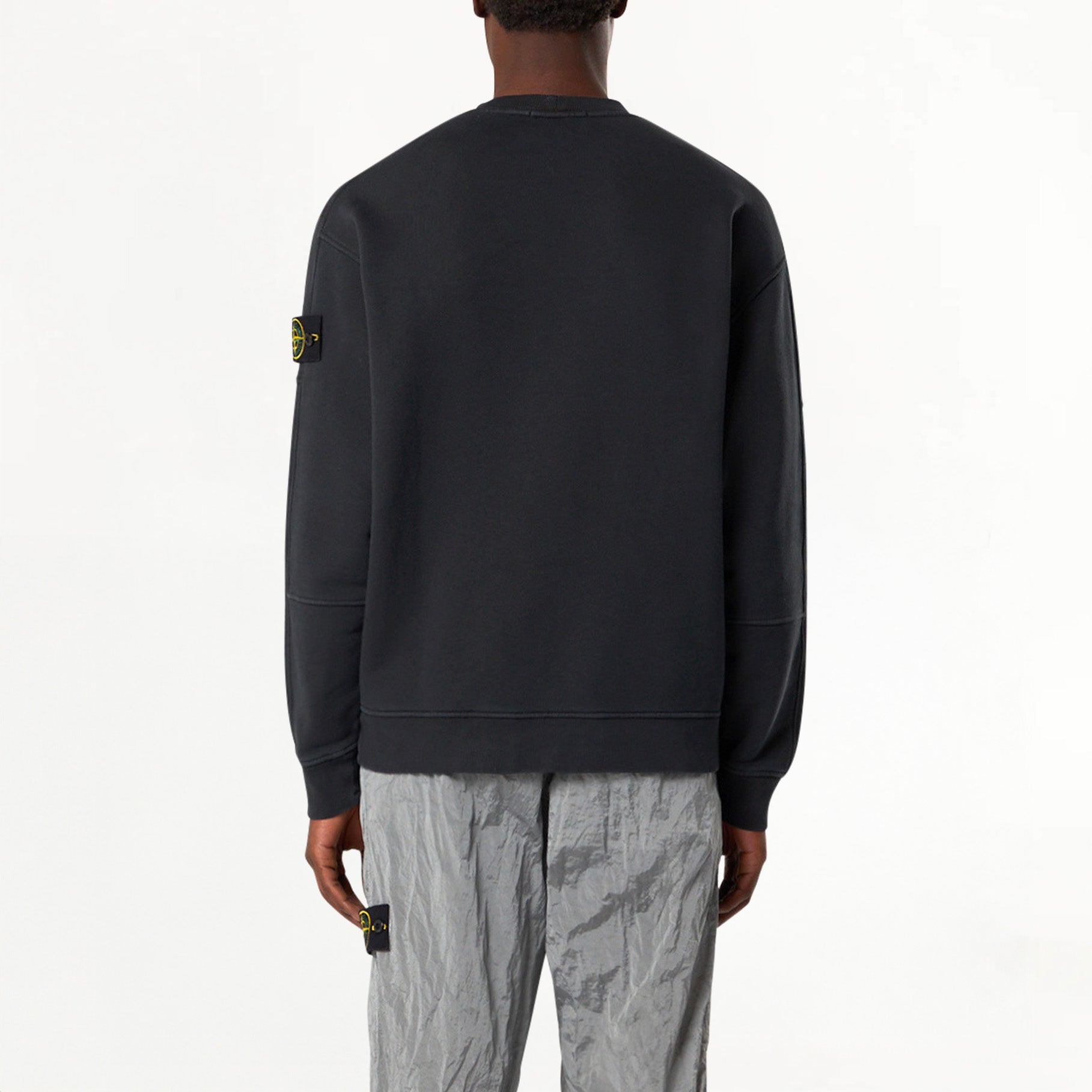 Sweat-shirt Stone Island Ras-du-cou en Coton Bio 6100032 Noir