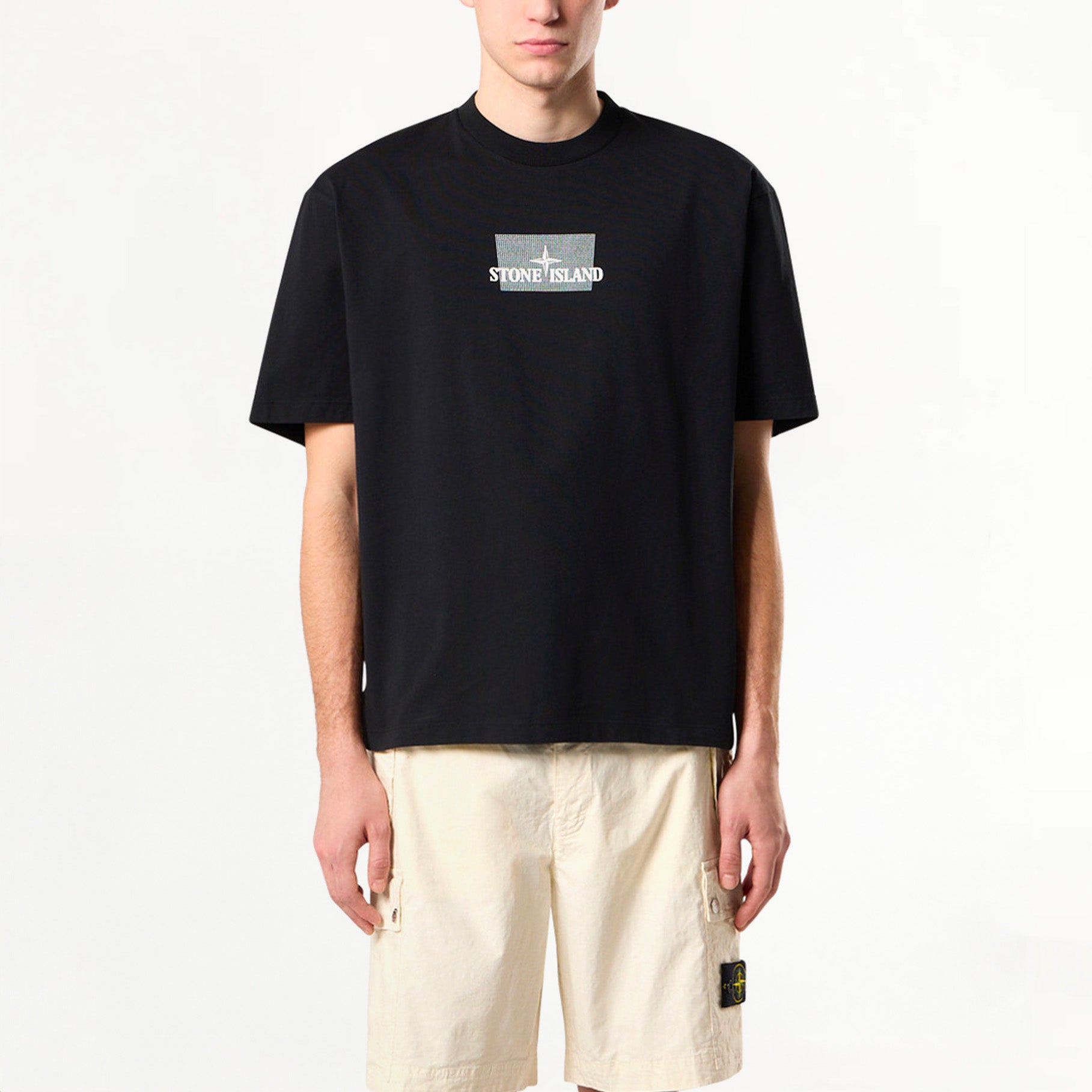 T-shirt Stone Island Grid 2100016 Noir