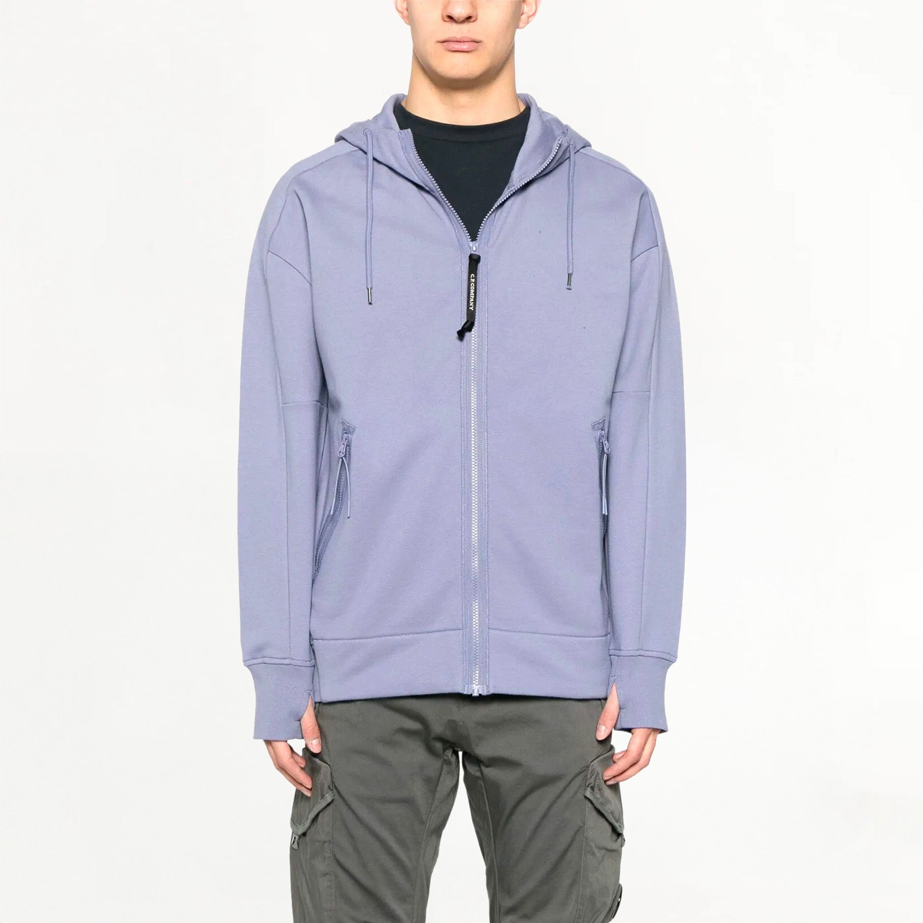 Sweat à Capuche C.P Company Diagonal Raised Fleece Goggle Lavender