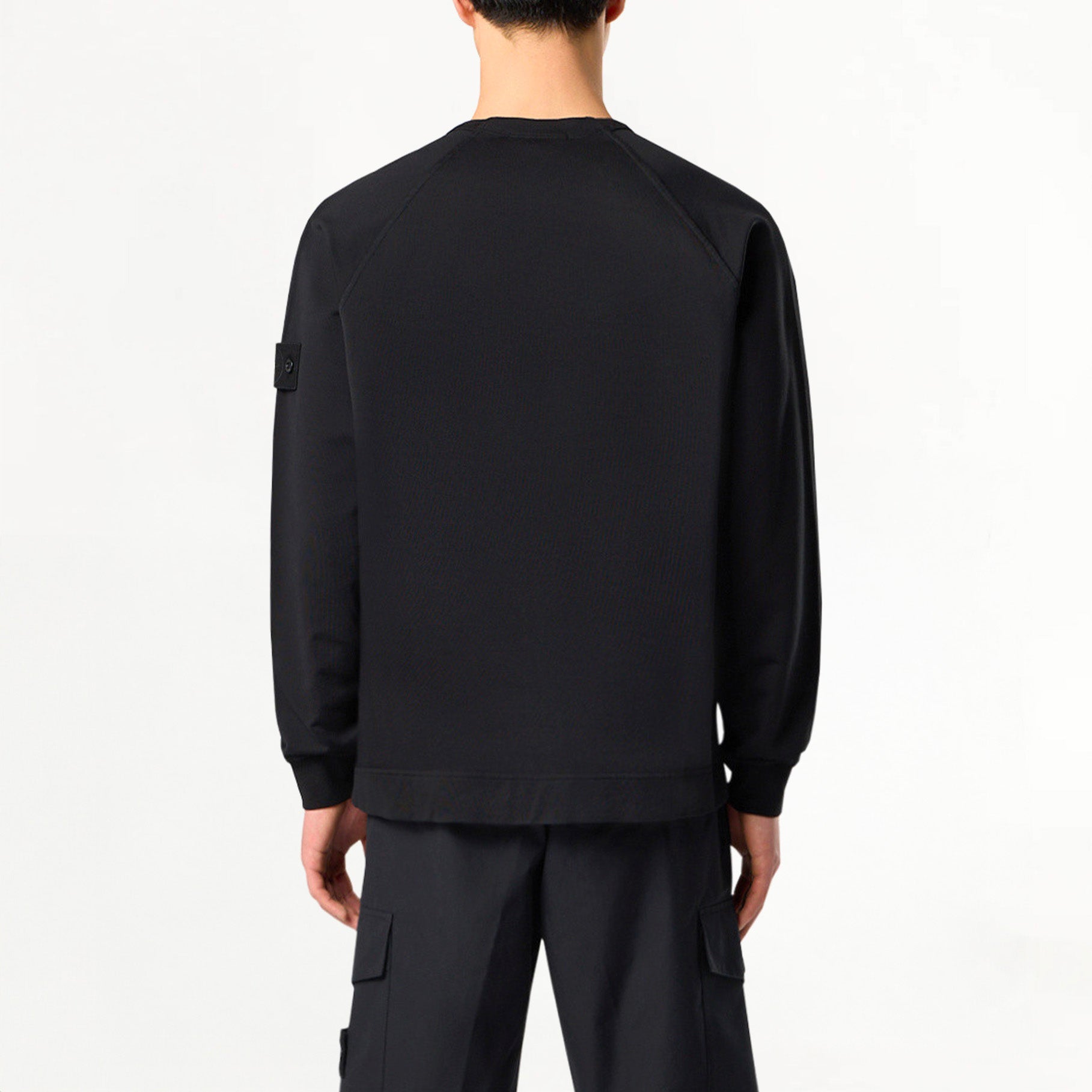 Sweat-shirt Stone Island Ghost en Coton Stretch 6100011 Noir