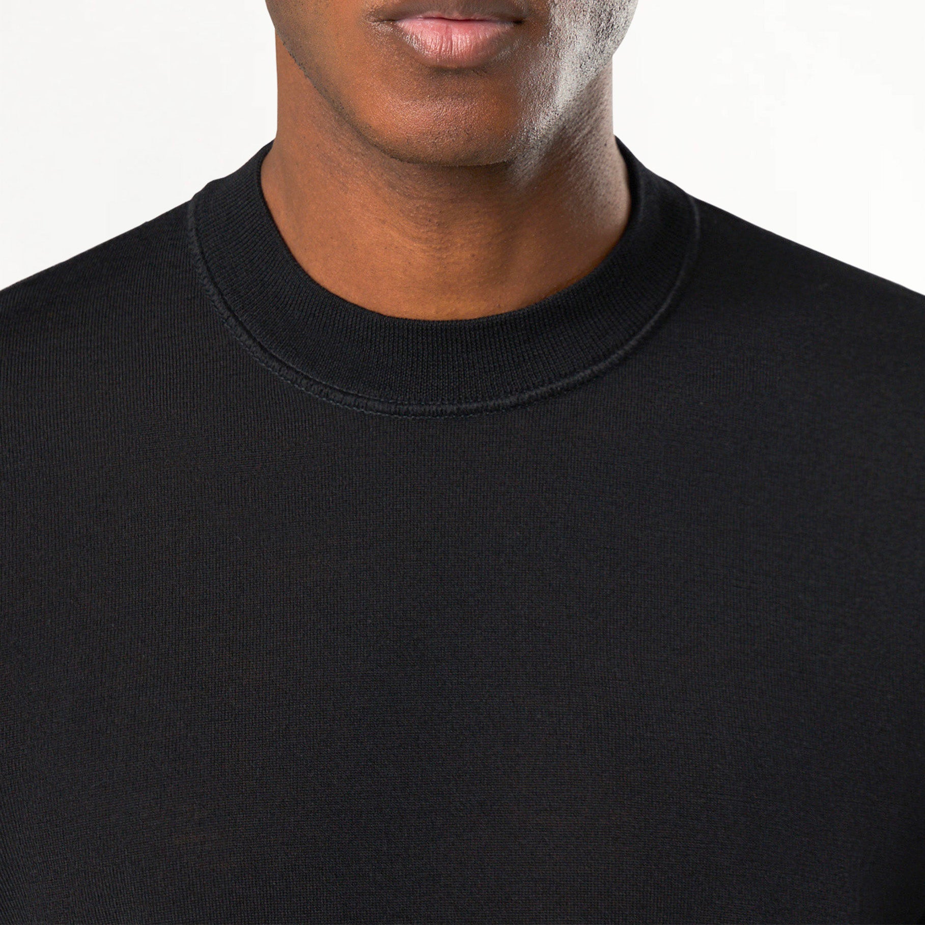 Pull Stone Island Ghost Ras-du-cou en Laine RWS 5100066 Noir