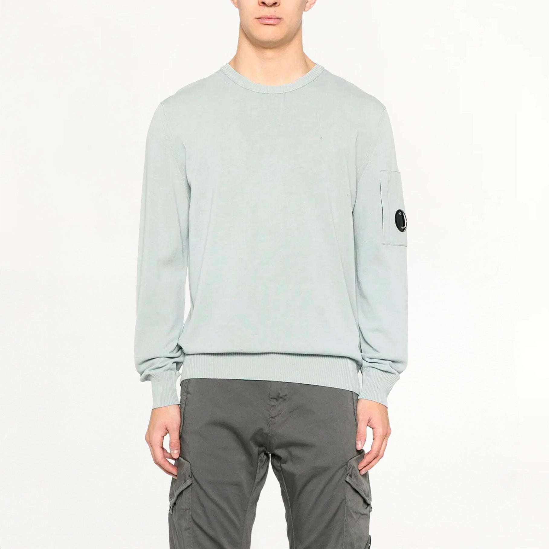 Pull C.P Company Cotton Crepe Lens Knit Stormy Weather