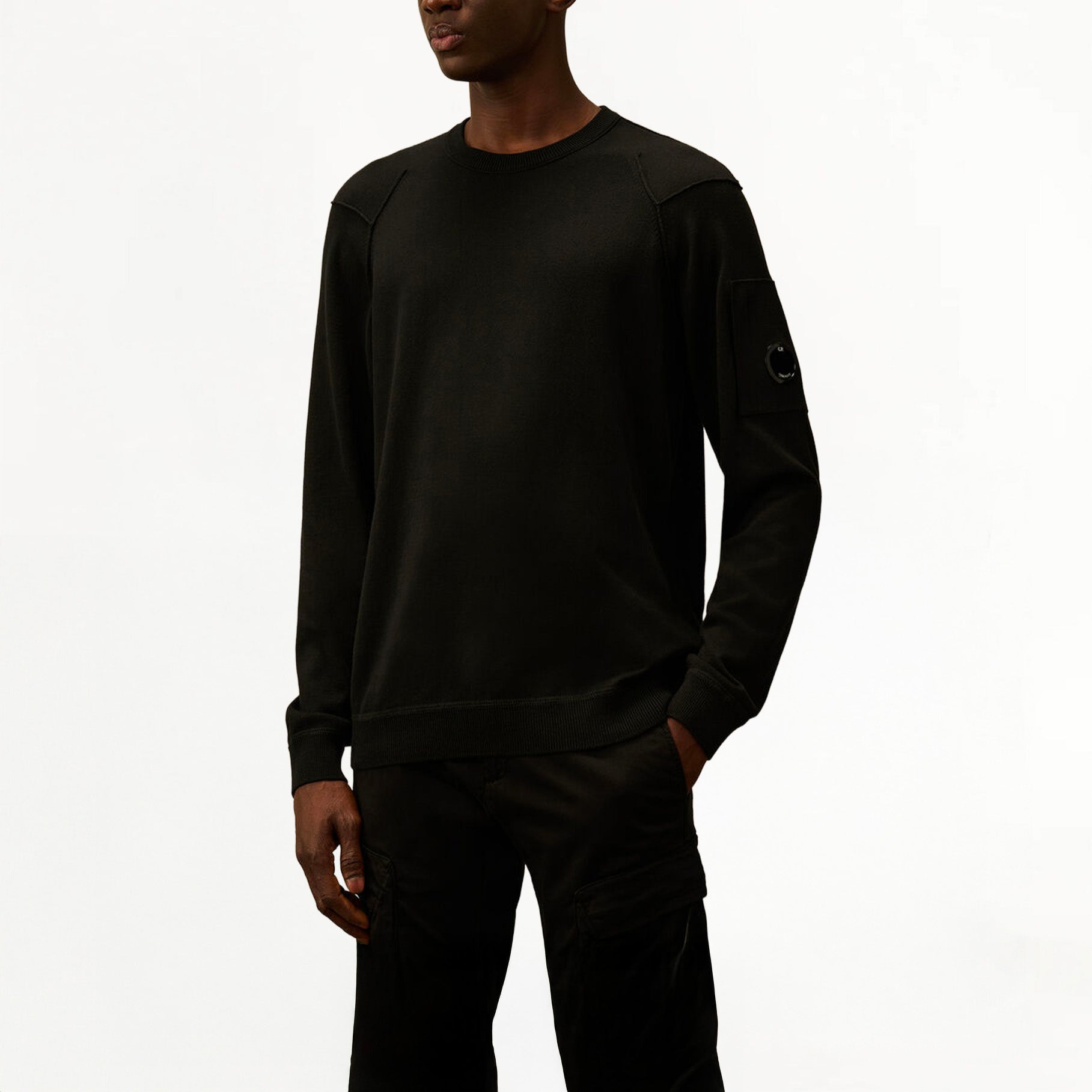 Pull C.P Company Sea Island Lens Knit Noir