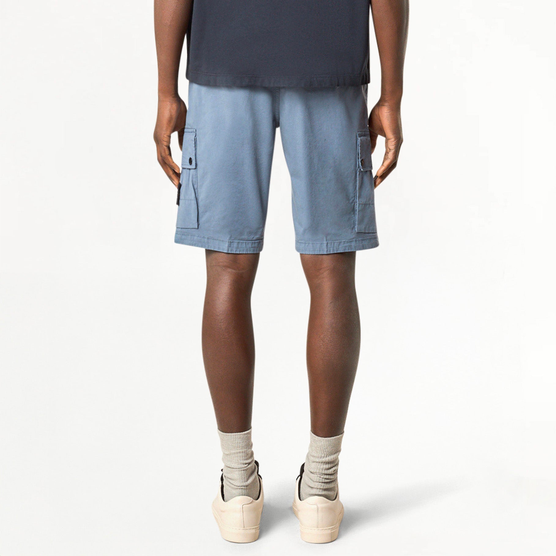 Stone Island Supima® Cargo Bermuda Shorts L100011 Dark Blue