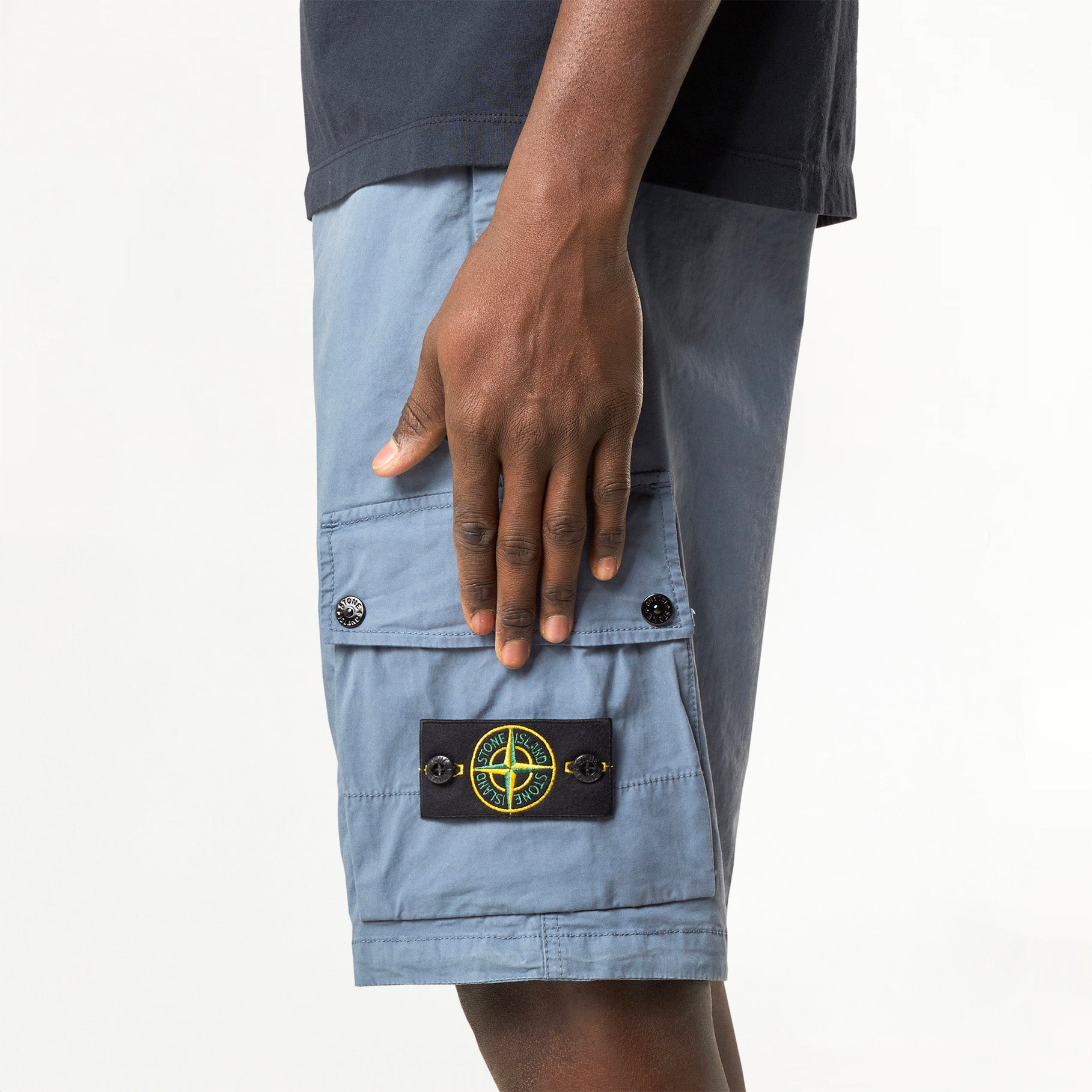 Stone Island Supima® Cargo Bermuda Shorts L100011 Dark Blue