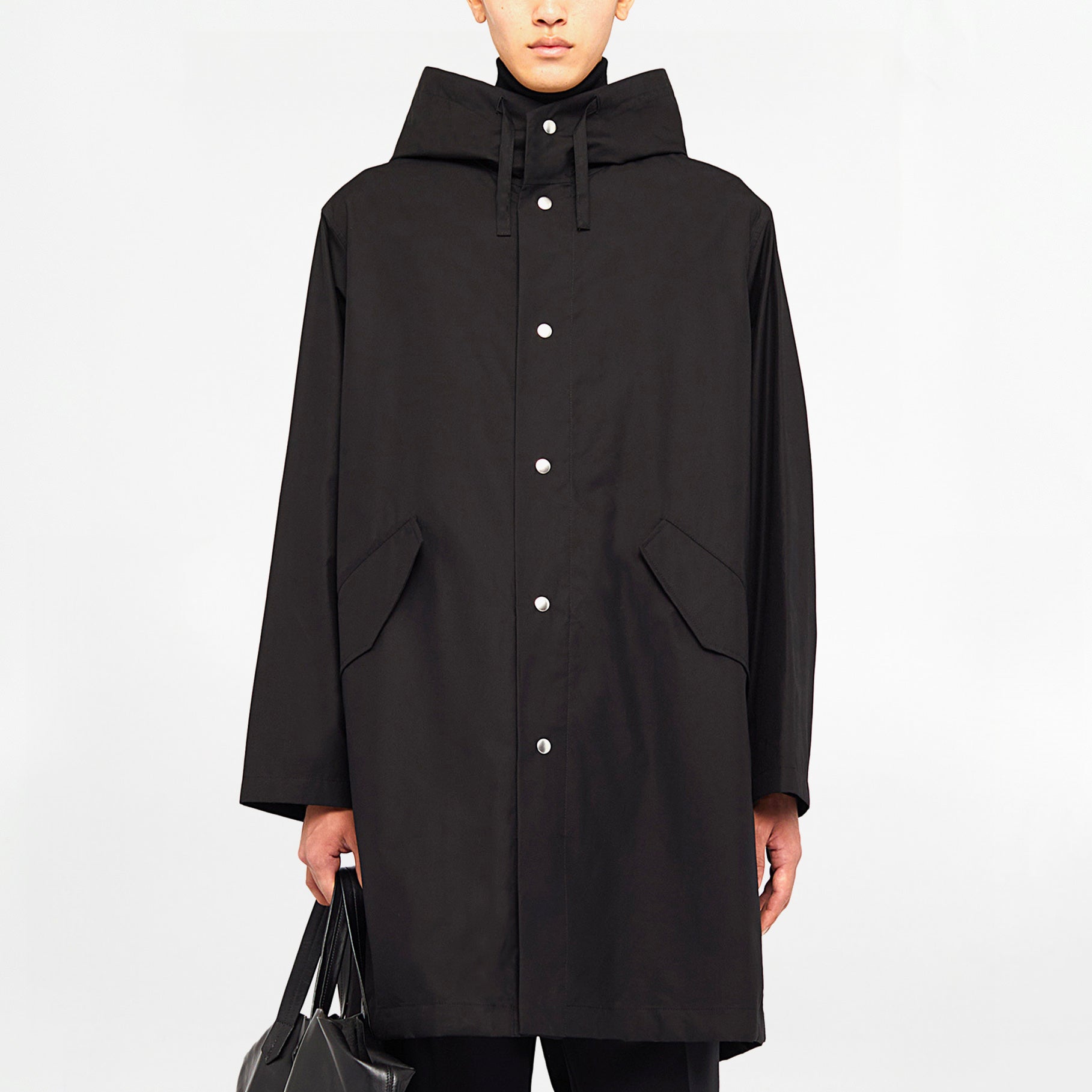 Parka logo Jil Sander Noir