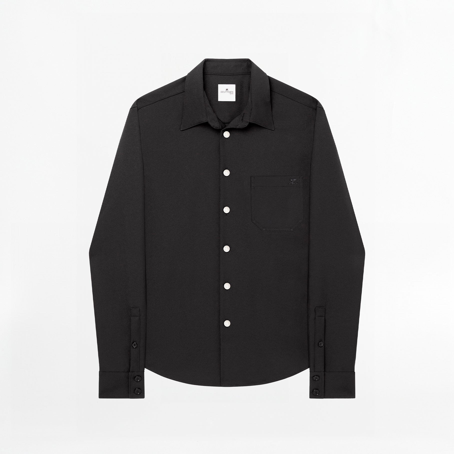 Chemise Courreges Retro Twill Oversized Noir