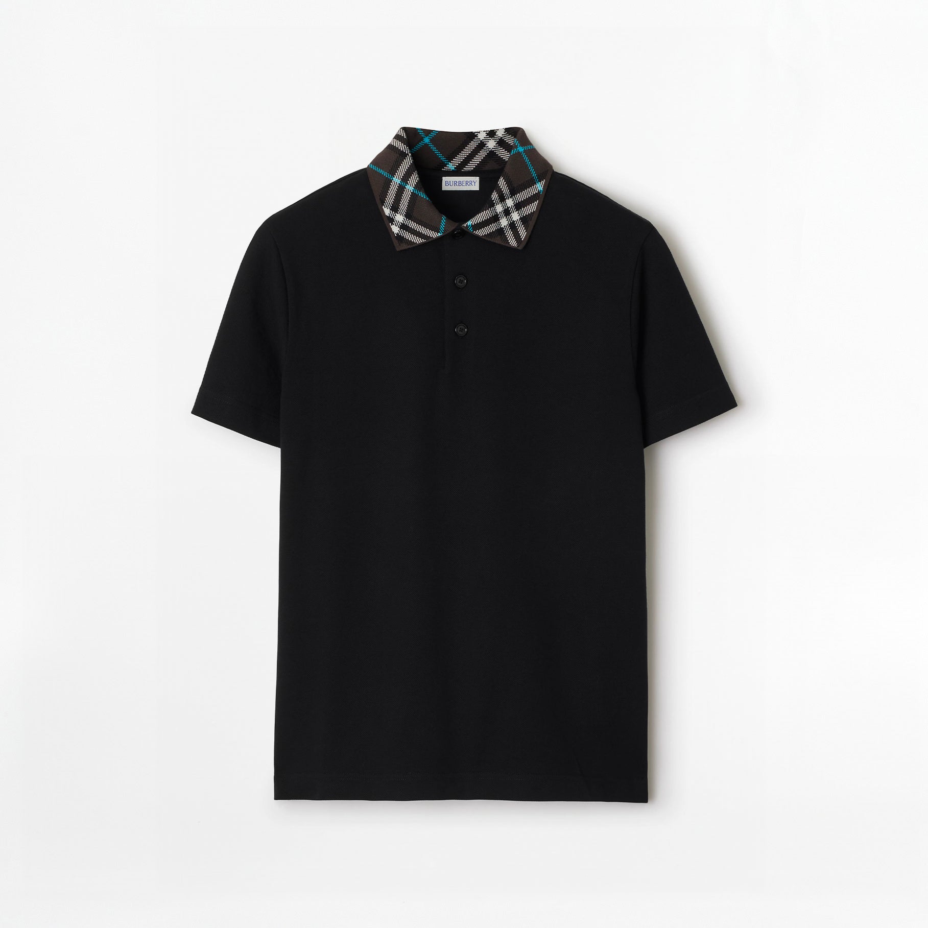 Polo Burberry Noir en Coton Piqué