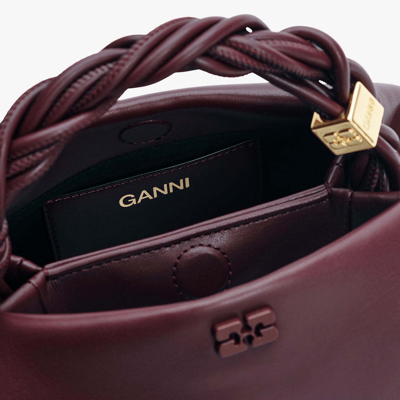 Petit Sac Ganni Bou Bordeaux