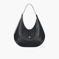 Sac hobo cuir grainé avec bijou AC