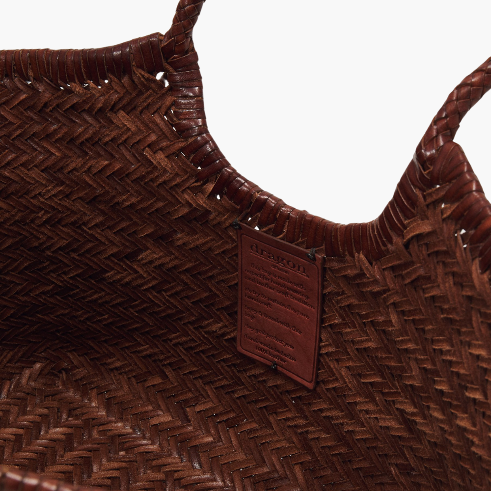 Sac tressé en cuir “Nantucket Big”