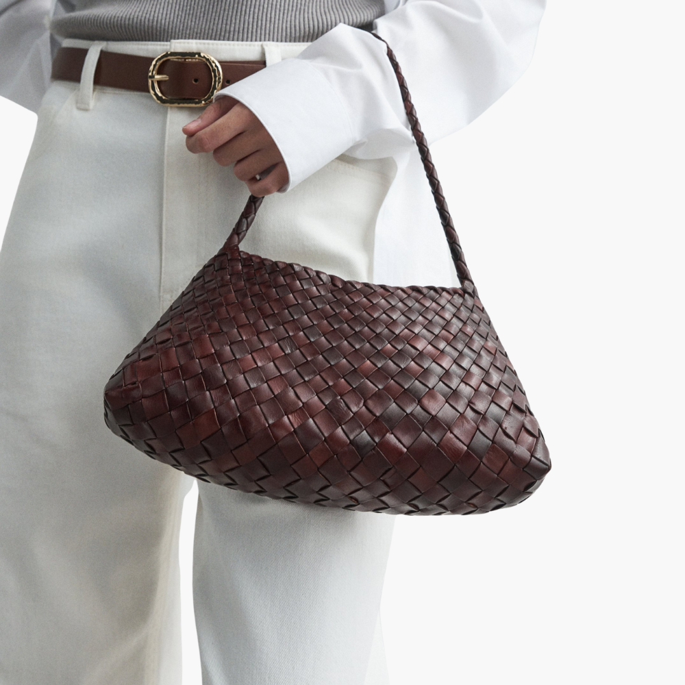Sac tressé en cuir “Rosanna”
