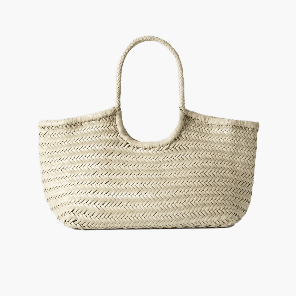 Sac tressé en cuir “Nantucket Big”