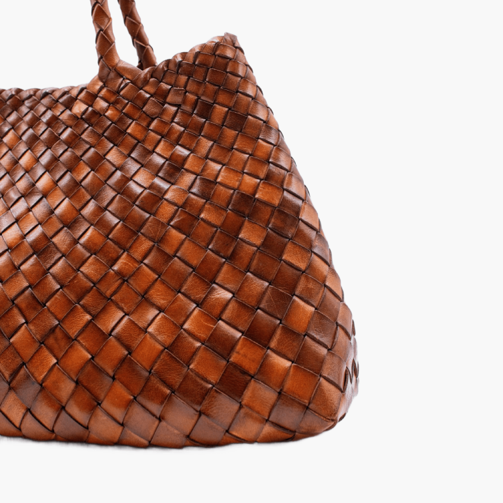 Sac tressé en cuir “Santa Croce Big”