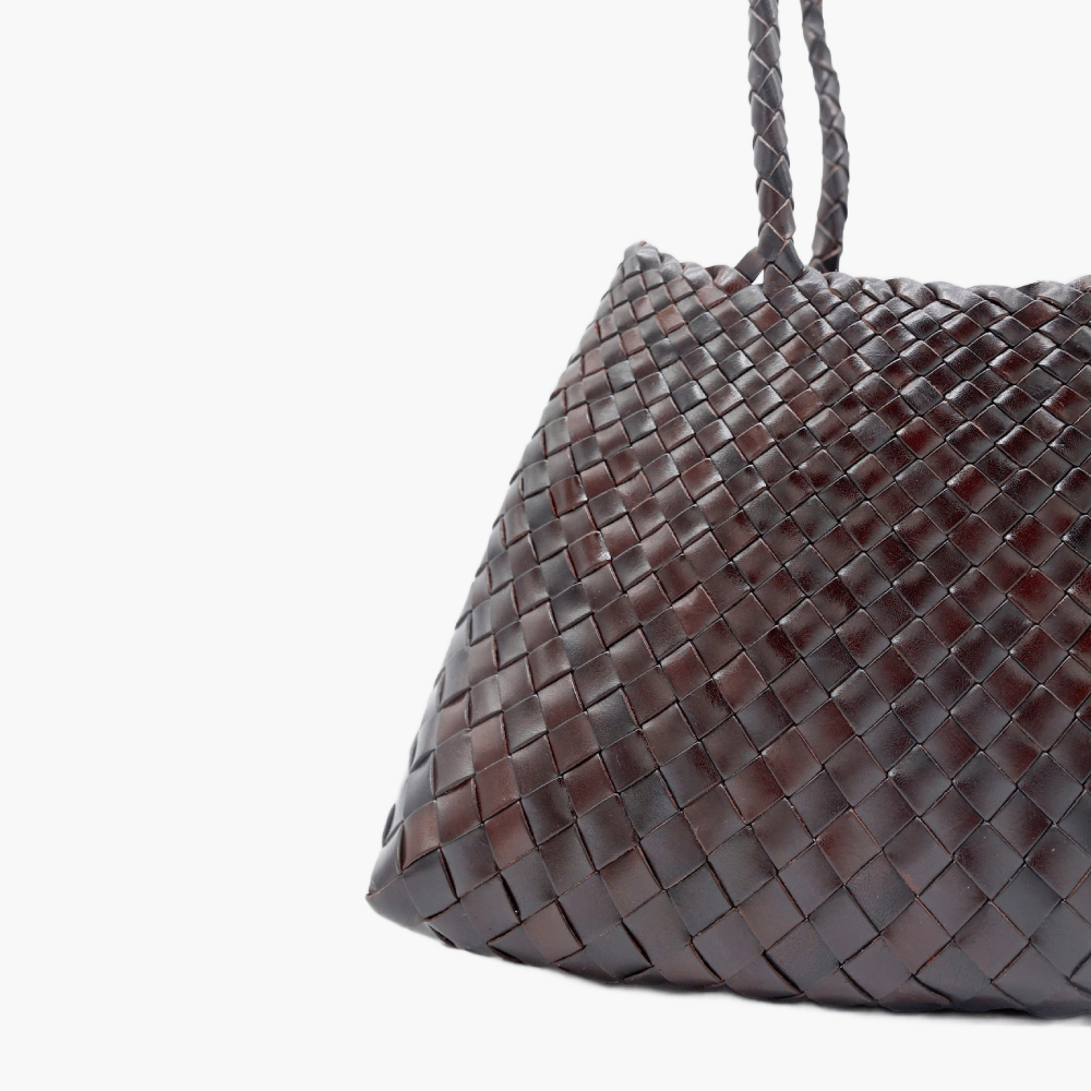 Sac tressé en cuir “Santa Croce Big”