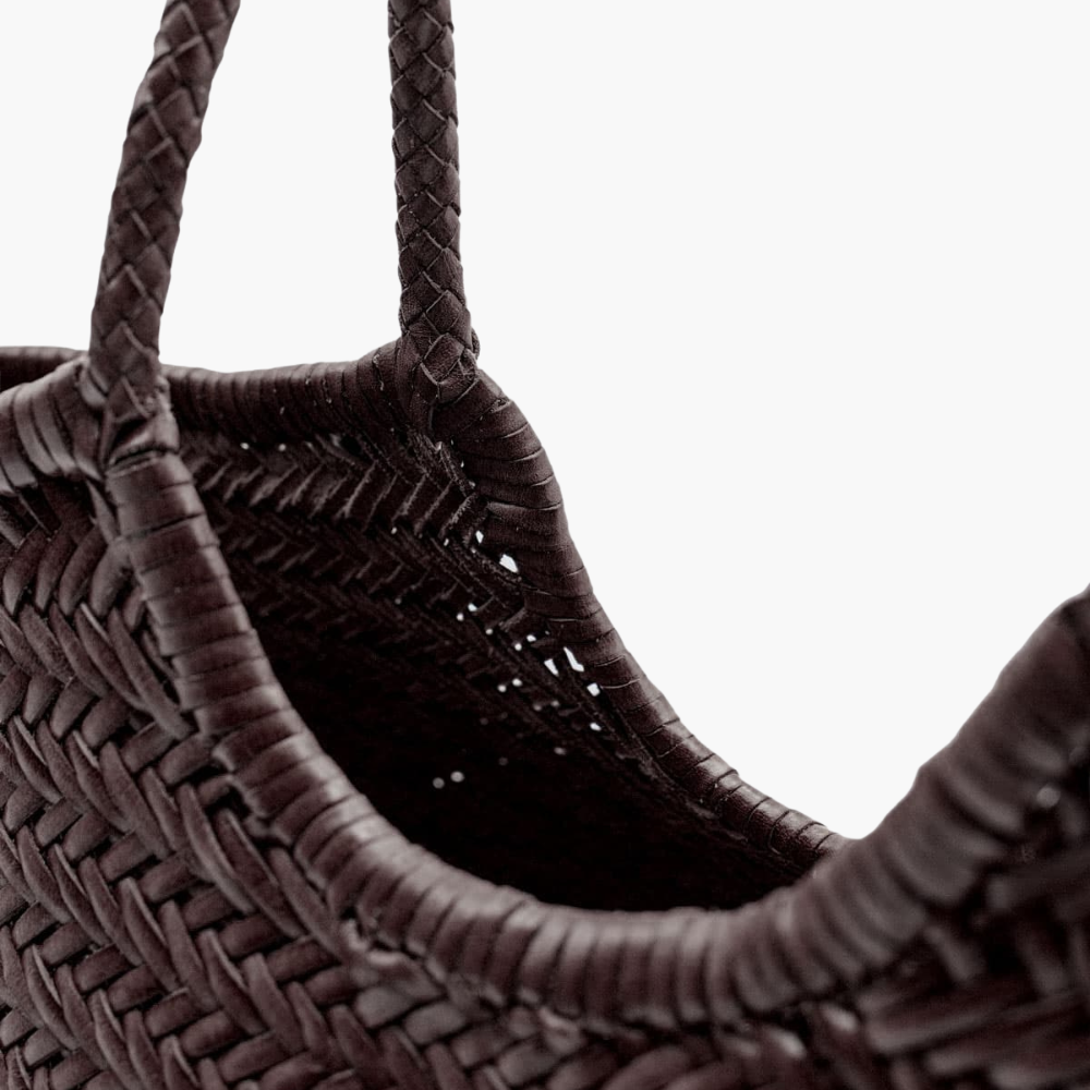 Sac tressé en cuir “Nantucket Big”