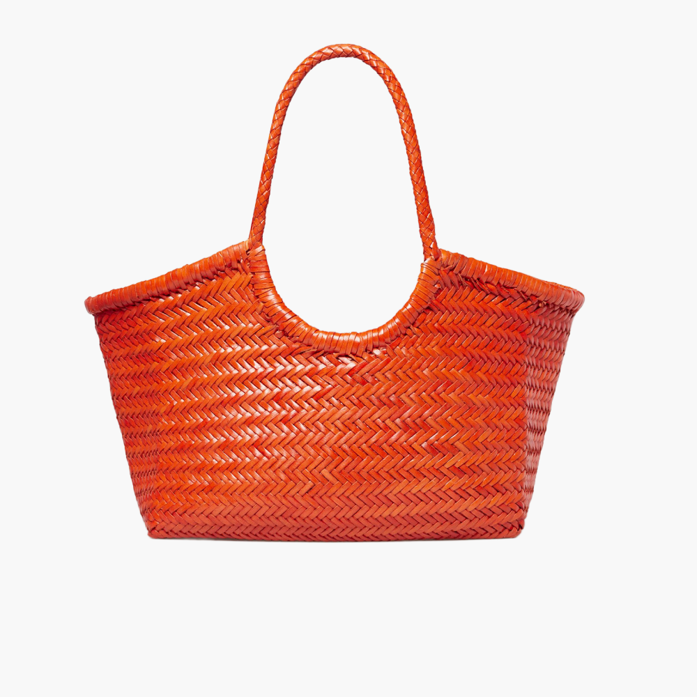 Sac tressé en cuir “Nantucket Big”