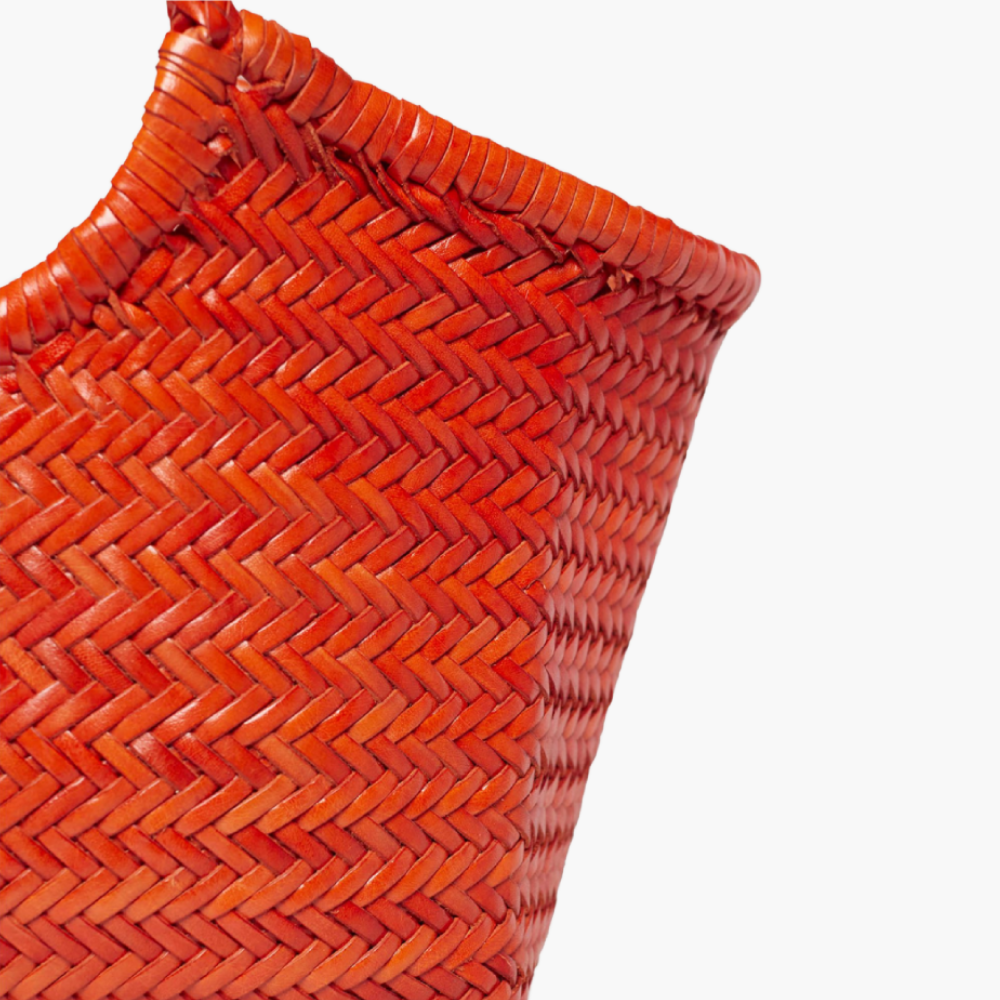 Sac tressé en cuir “Nantucket Big”