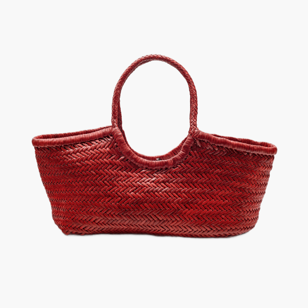 Sac tressé en cuir “Nantucket Big”