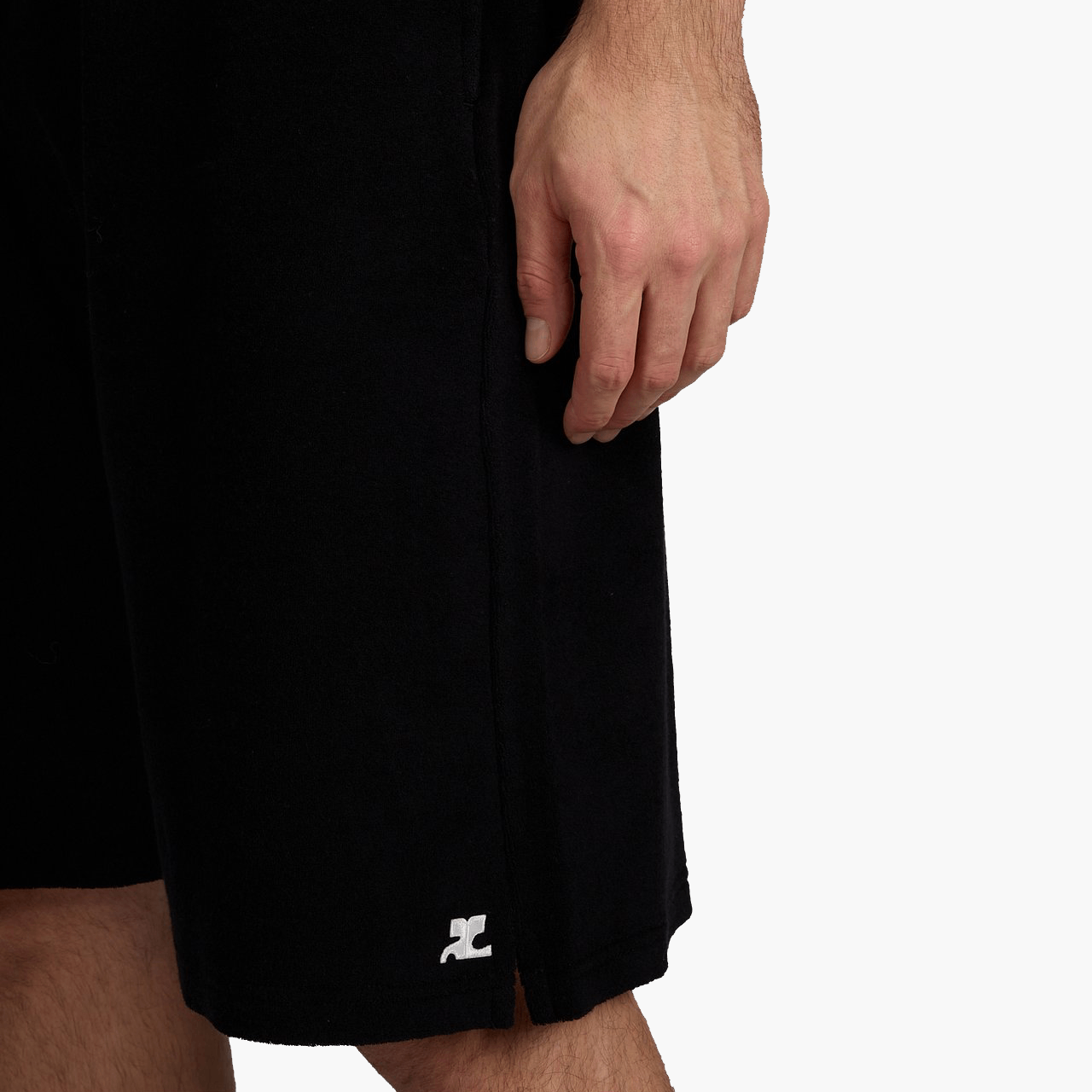 AC terry cotton swim shorts