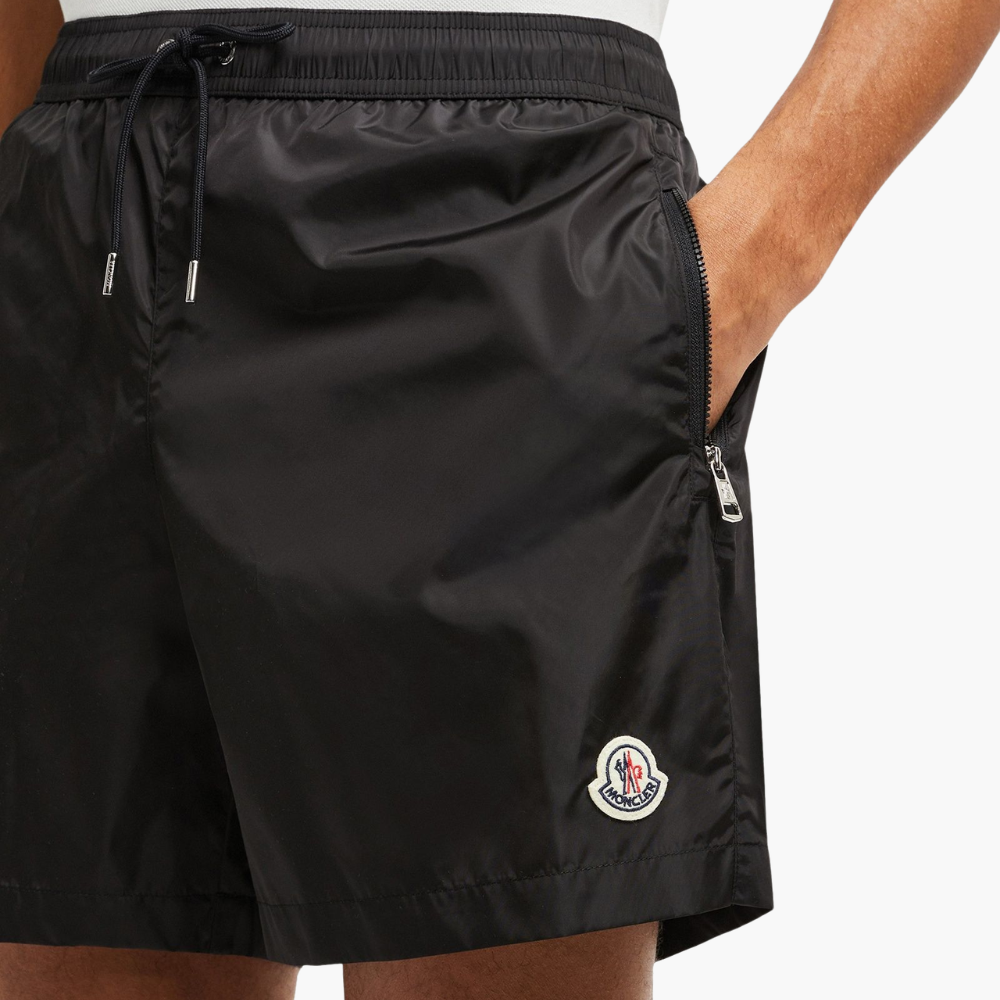 Short de bain logo noir | Lesthete