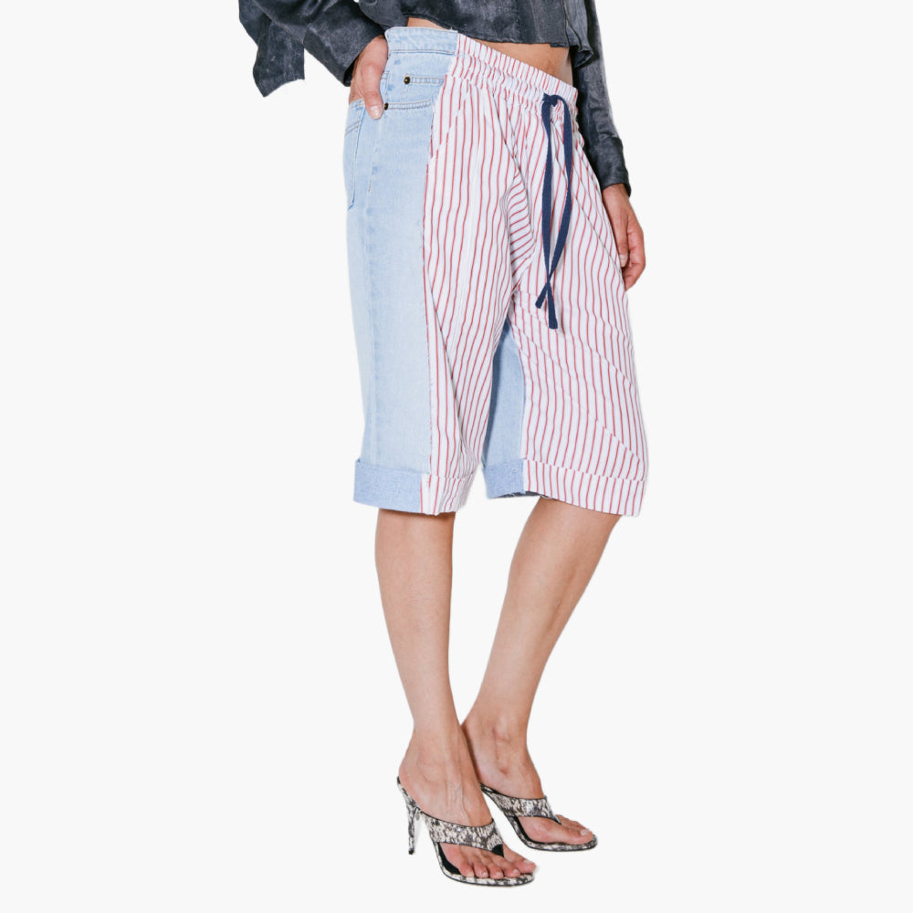 Short POL à Rayures