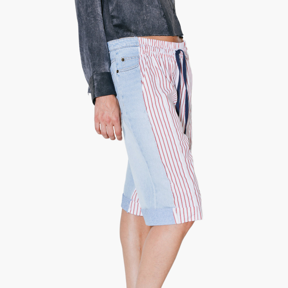 Short POL à Rayures