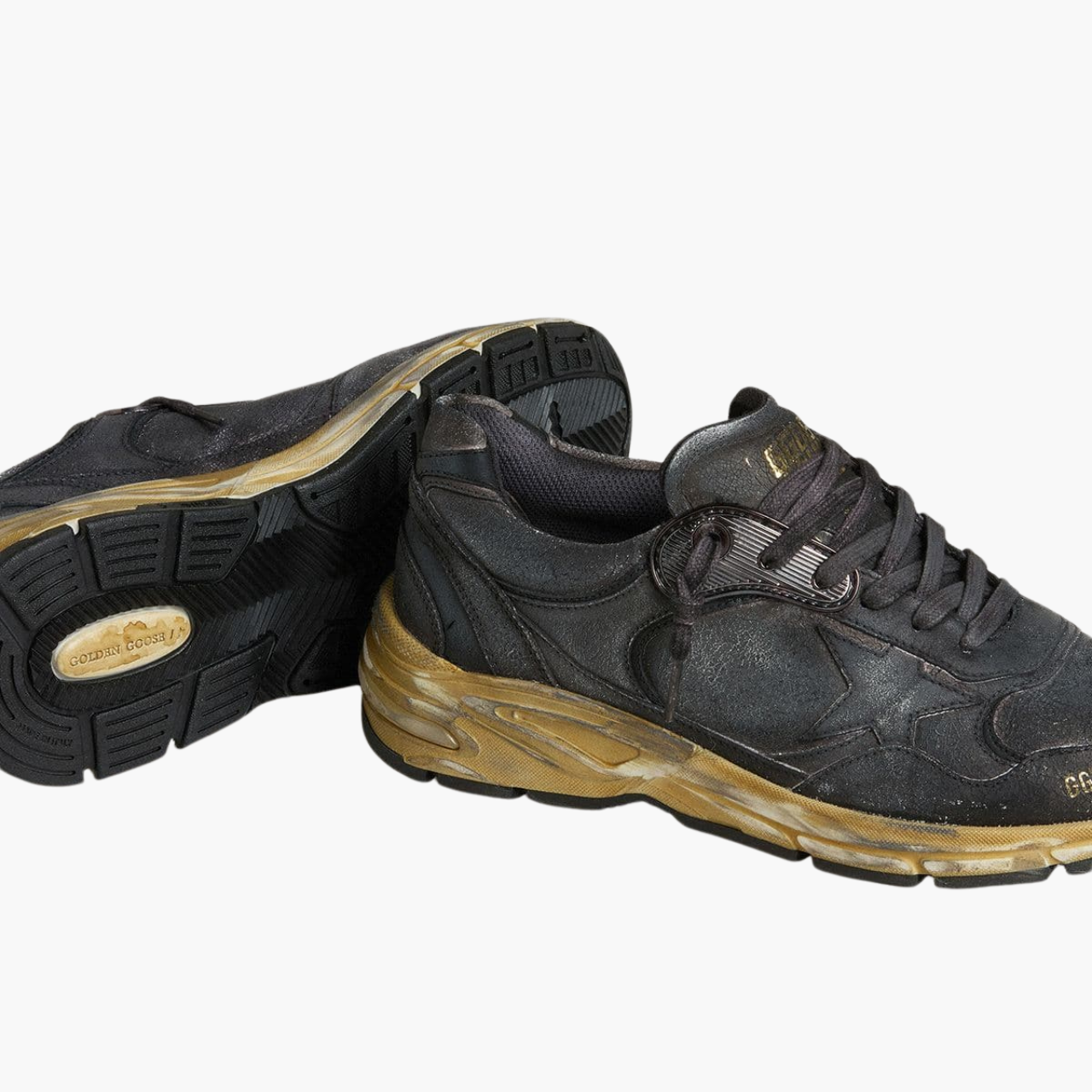 Dad-Star sneakers in cracked leather & naplak