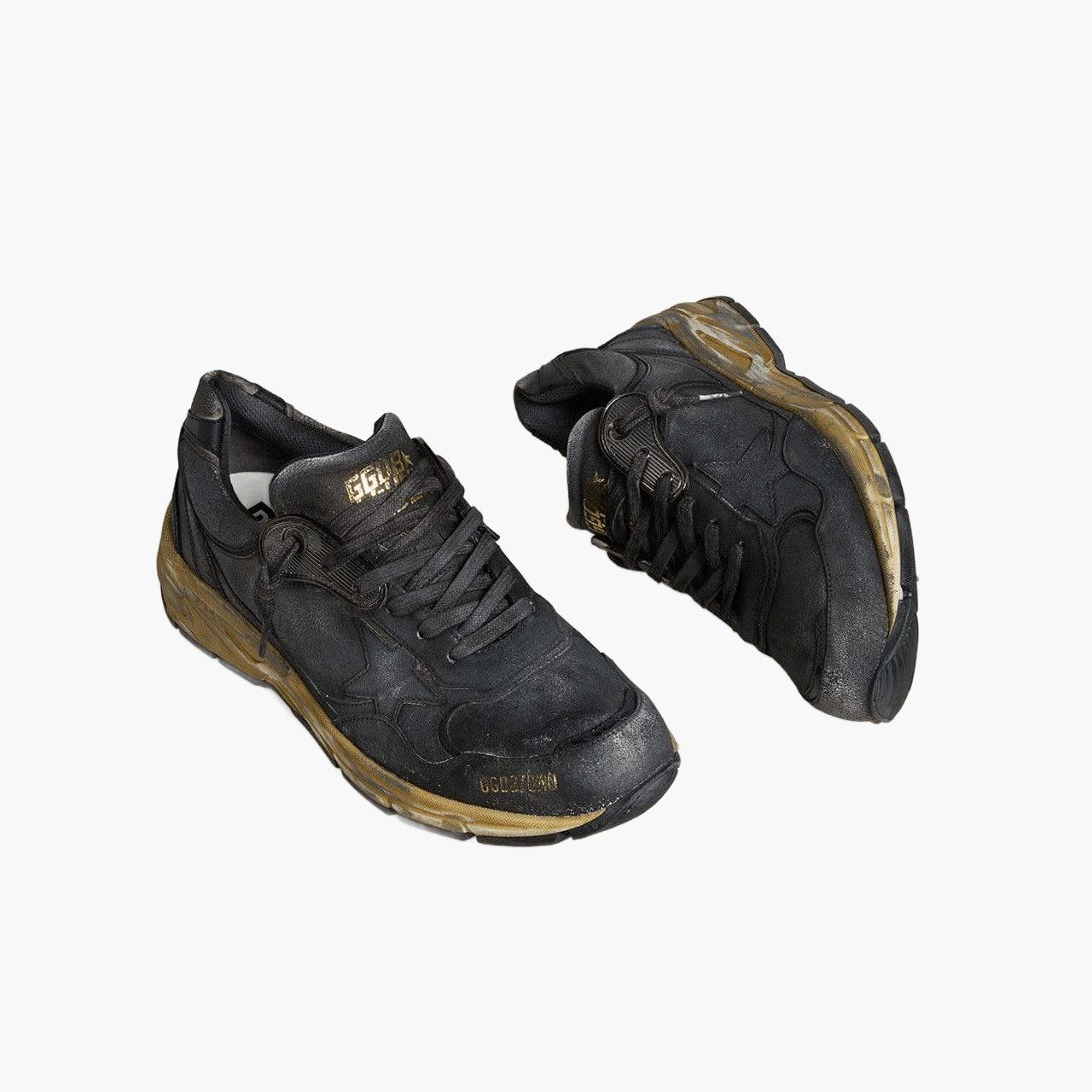 Dad-Star sneakers in cracked leather & naplak