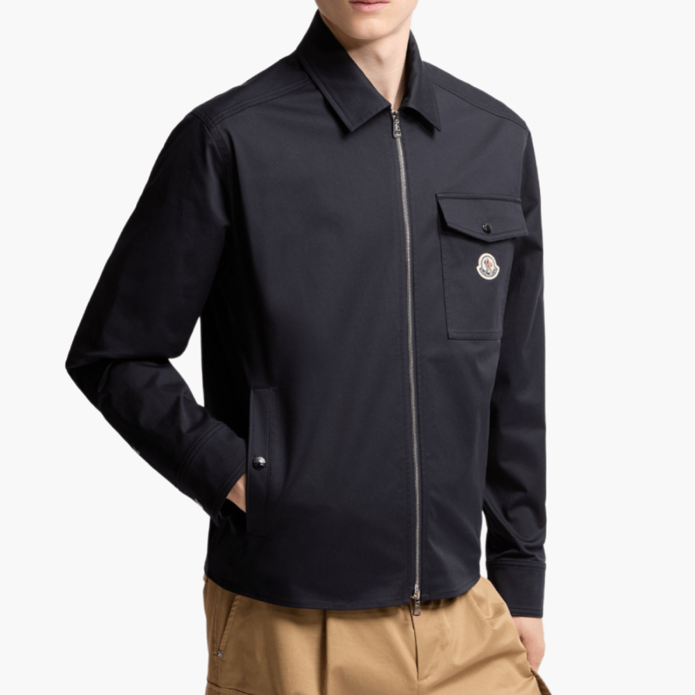 Surchemise en gabardine — Bleu marine