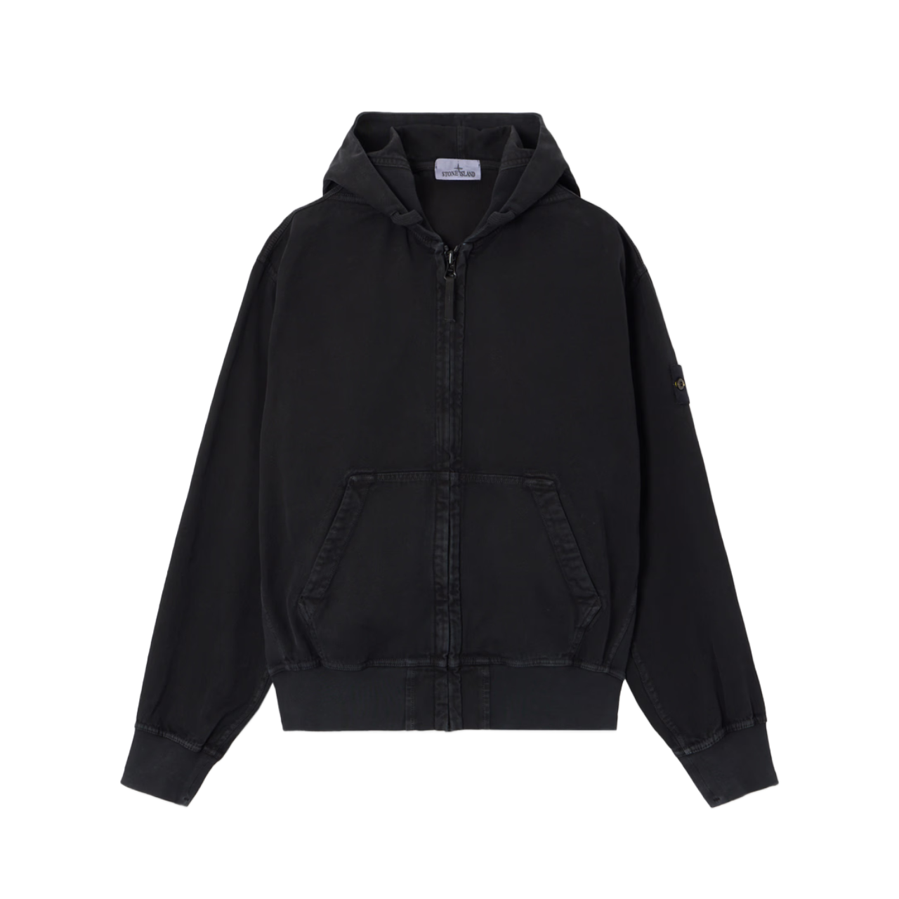 Sweat Stone Island Zippé Capuche Oversize