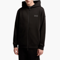 Logo fleece zip-up hoodie