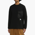 And Wander Airy Warm Sweatshirt Black