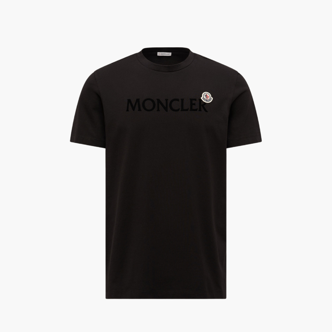 T-Shirt Moncler logo floqué noir