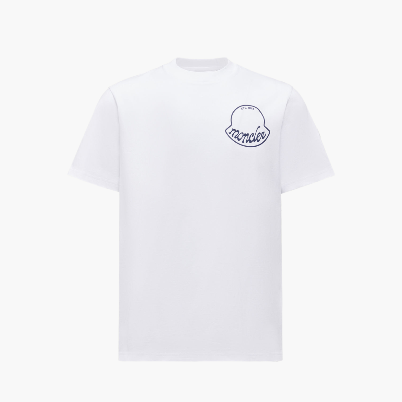 T-Shirt Moncler logo imprimé 3D blanc