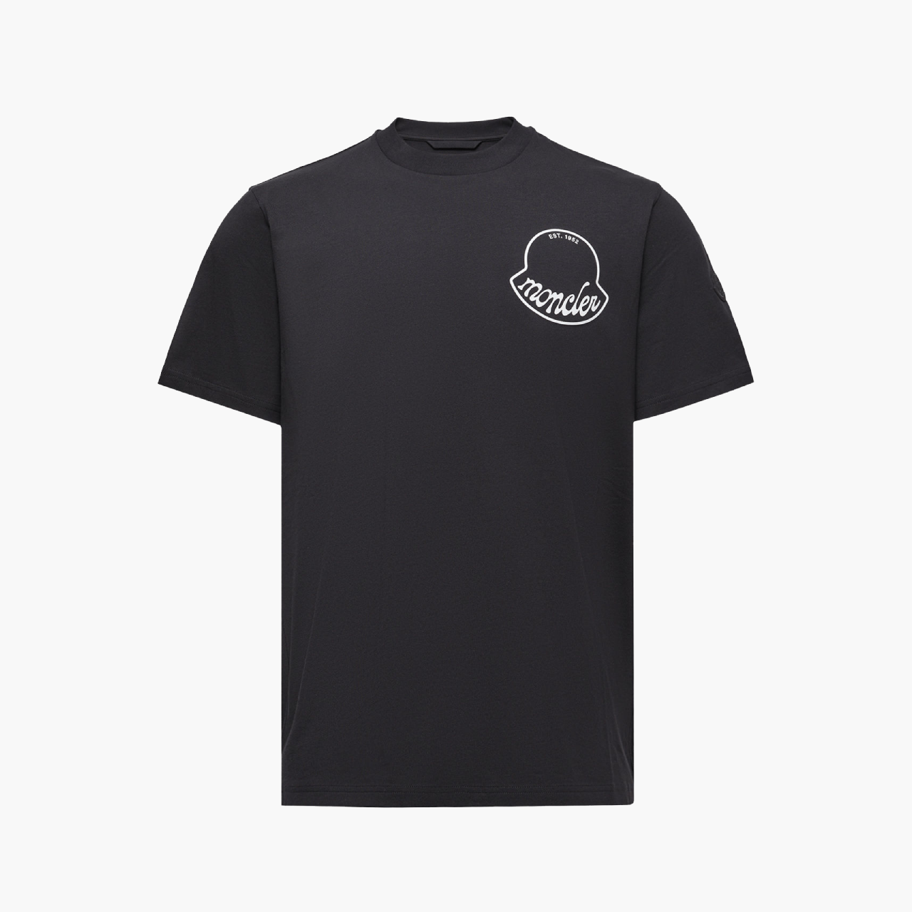 T-Shirt Moncler logo imprimé 3D noir