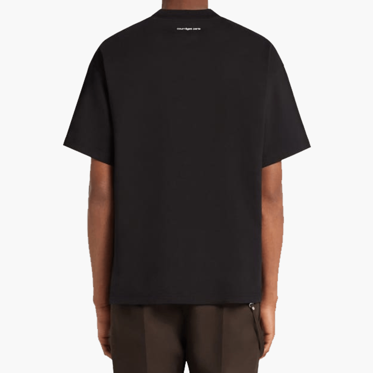 T-Shirt Oversize Courrèges noir