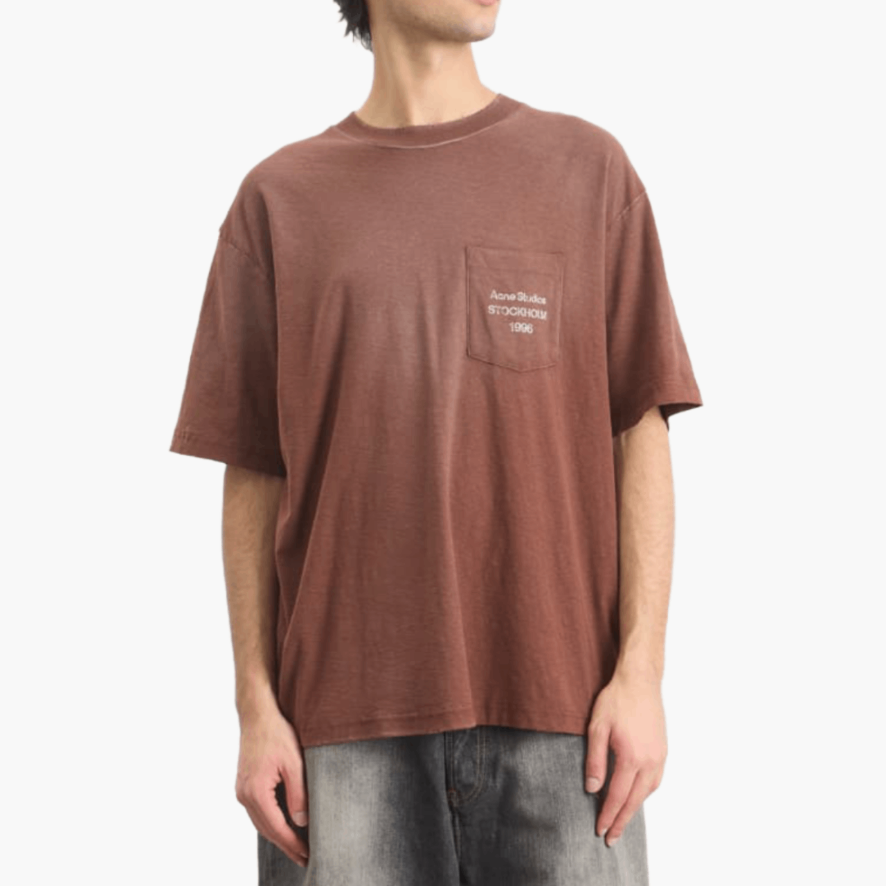 T-shirt poche logo 1996 — Chocolate Brown