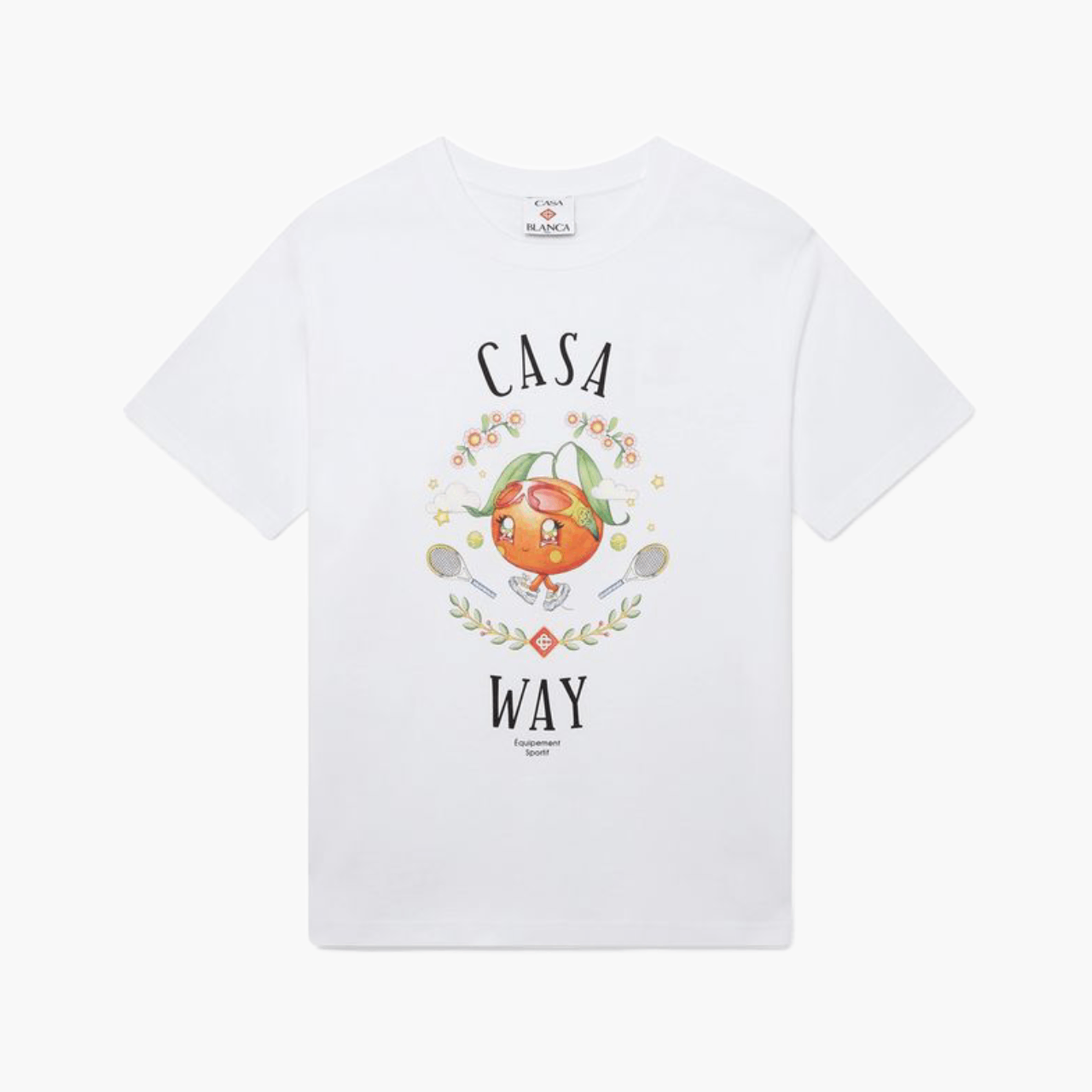 T-shirt Casablanca Casa Way Orange Mascot