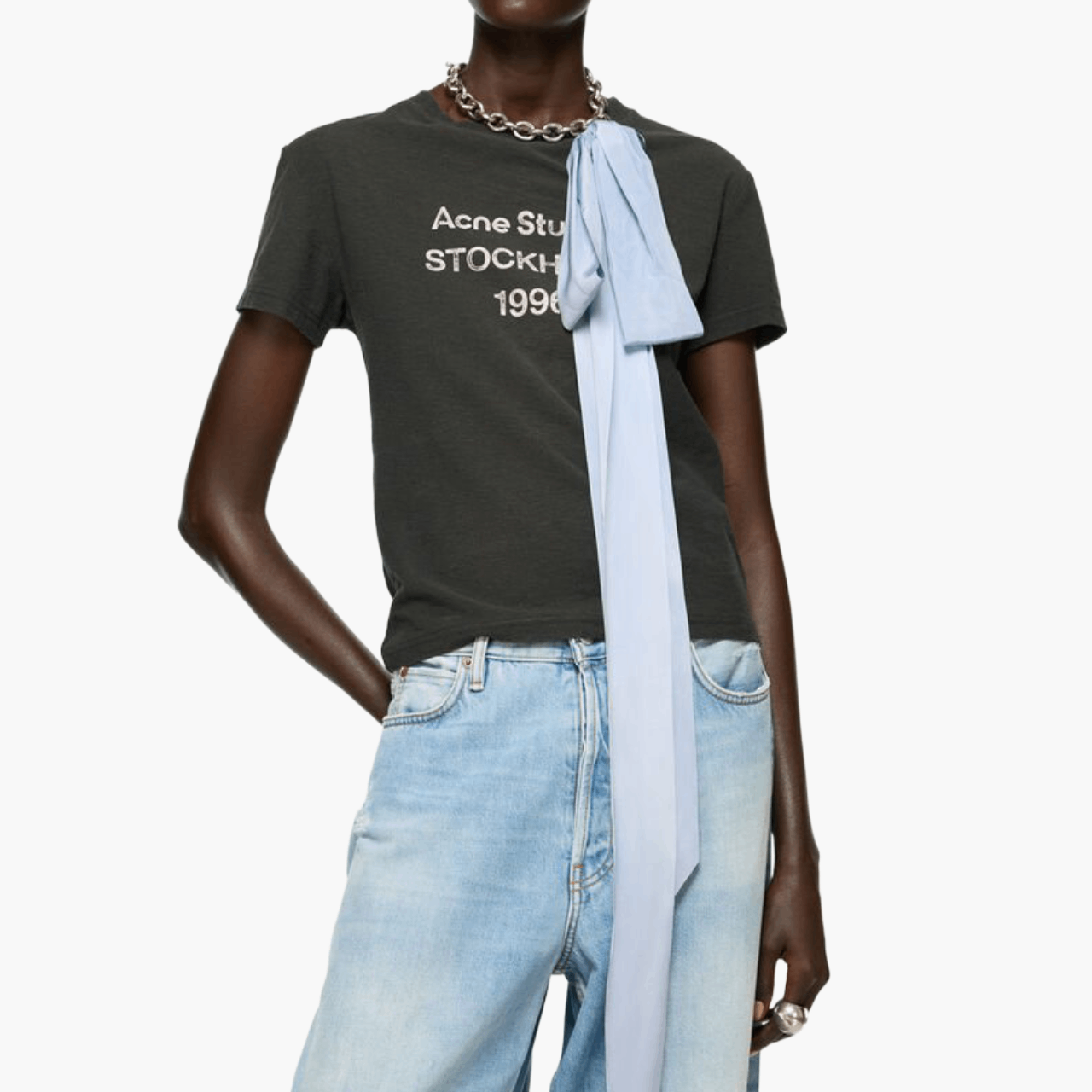 T-shirt logo 1996 finitions distressed