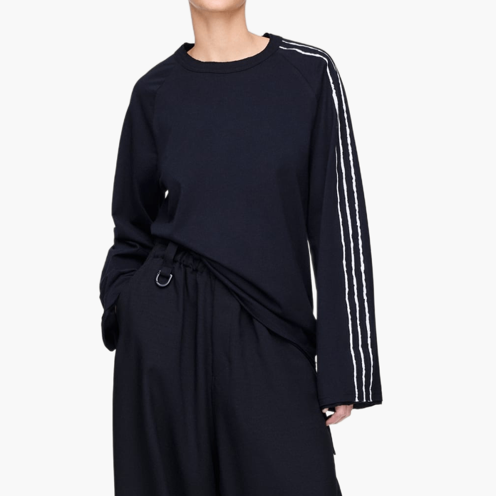 T-shirt manches longues bords bruts