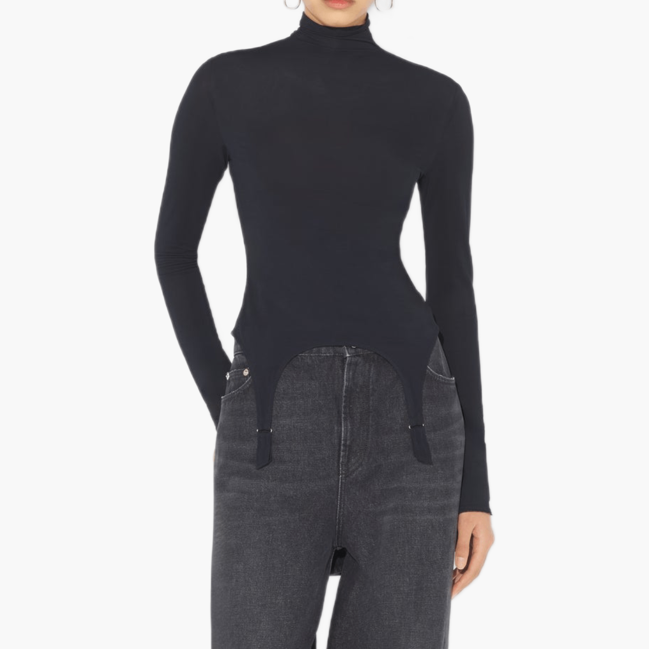 Top Jean Paul Gaultier The Garter Noir