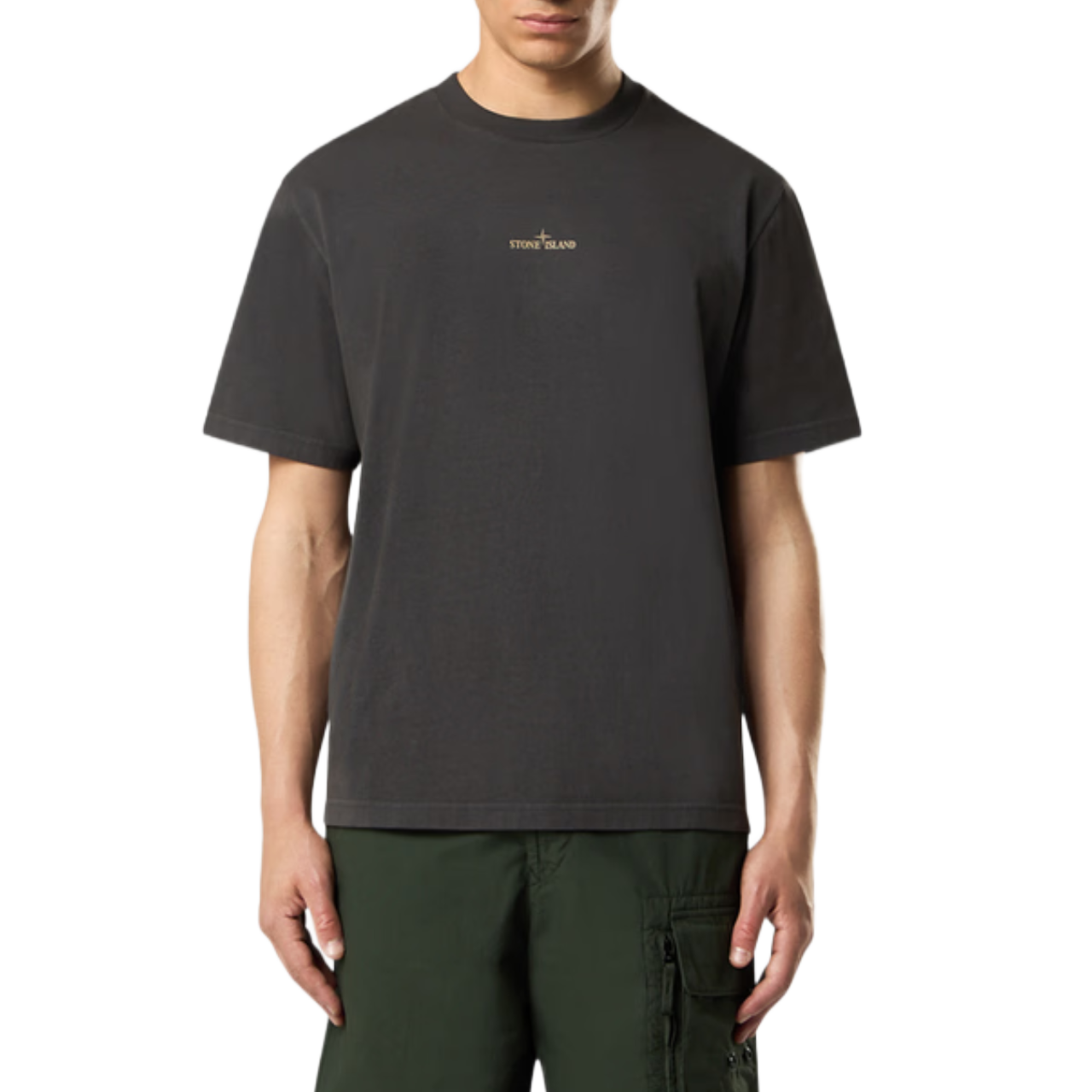 T-shirt Stone Island Compass gris clair