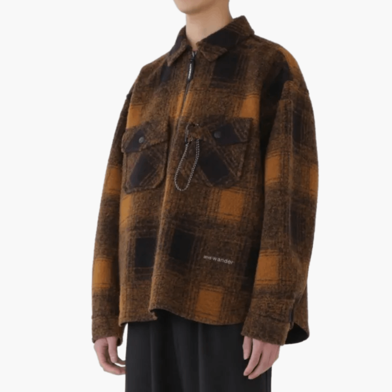 And Wander Brown Wool Jacket