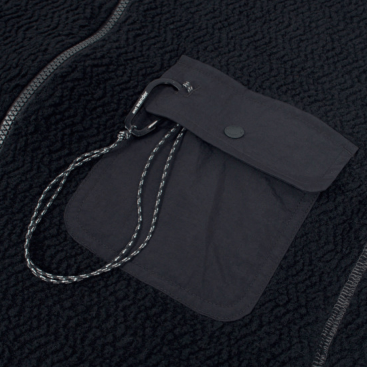 And Wander Re-Wool Black Jacket