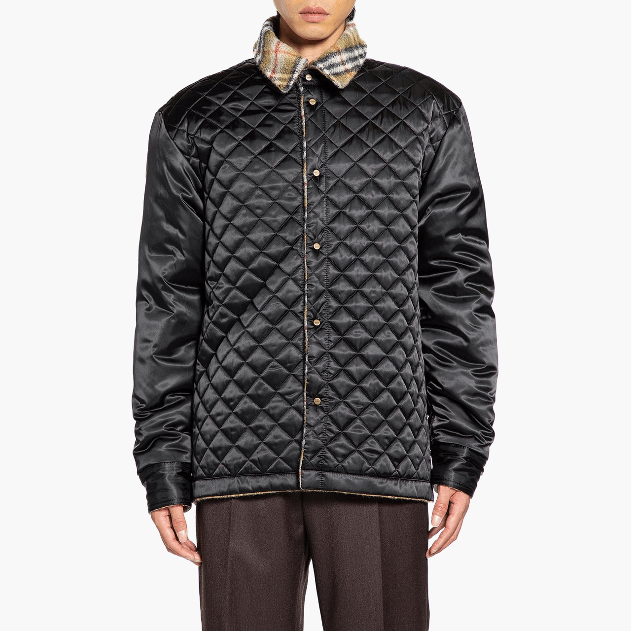 Veste Burberry check laine reversible