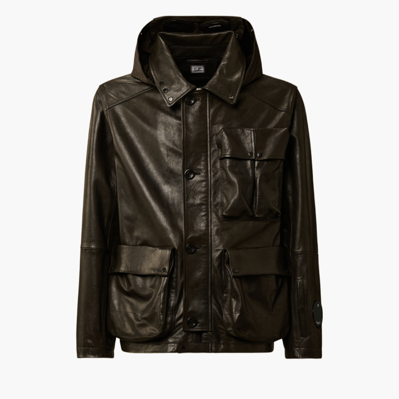 Veste C.P. Company cuir noir