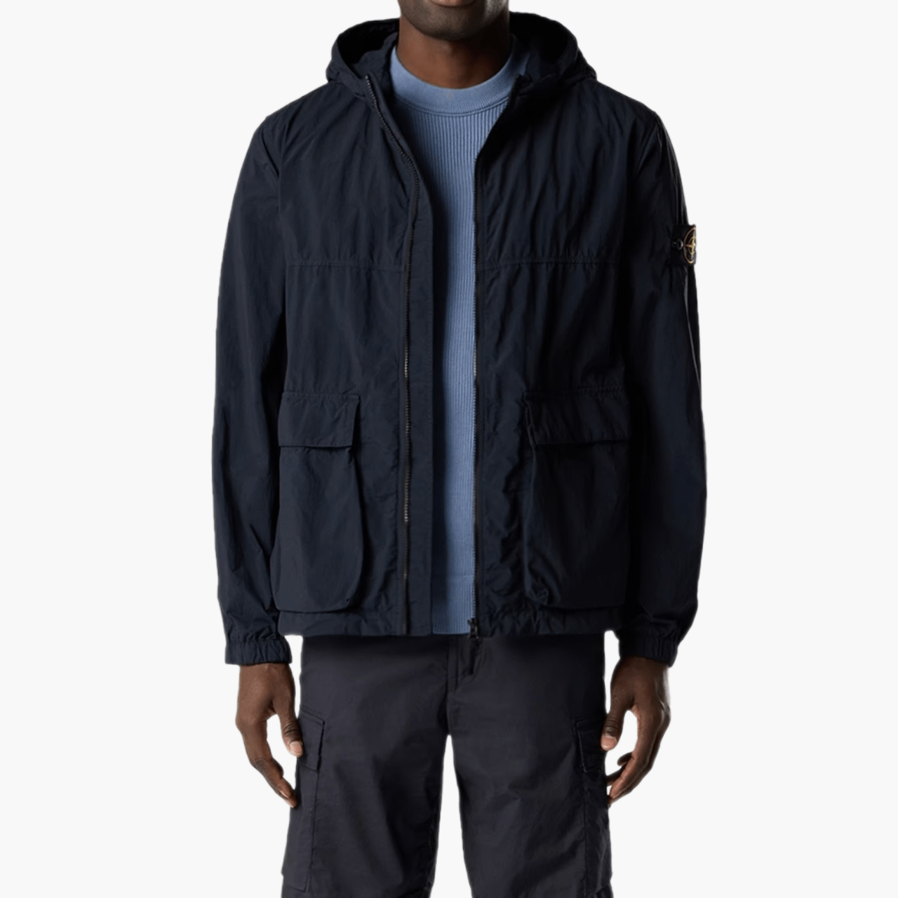 Veste à capuche nylon Bleu marine